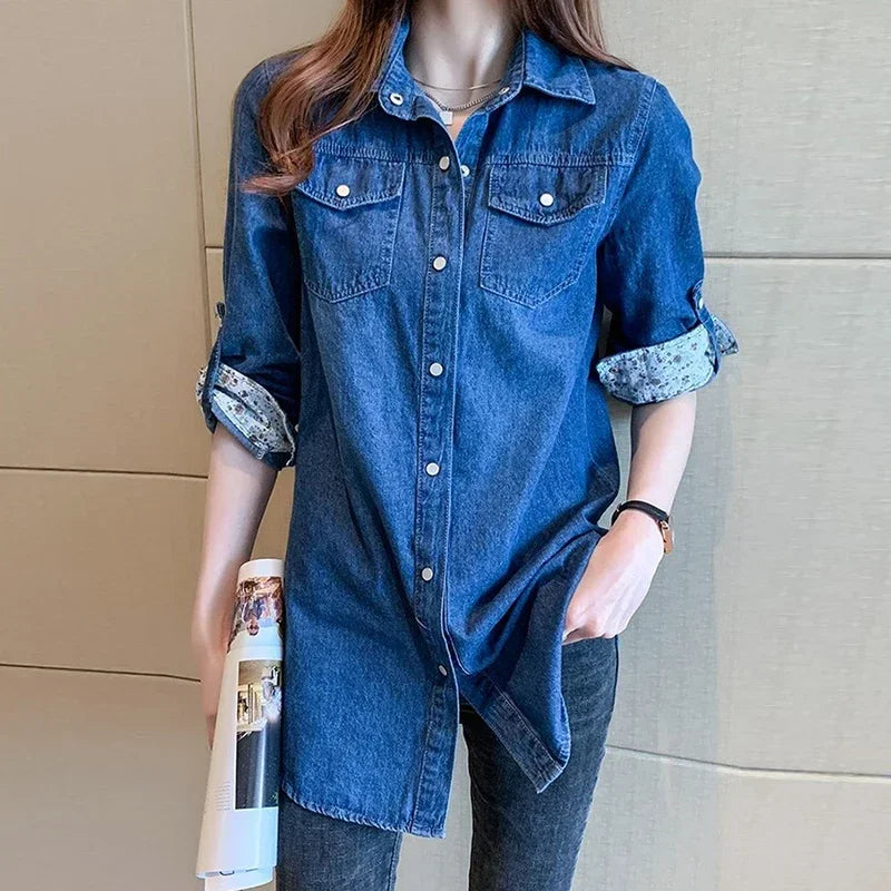 
                  
                    The Vintage Denim Button Up
                  
                