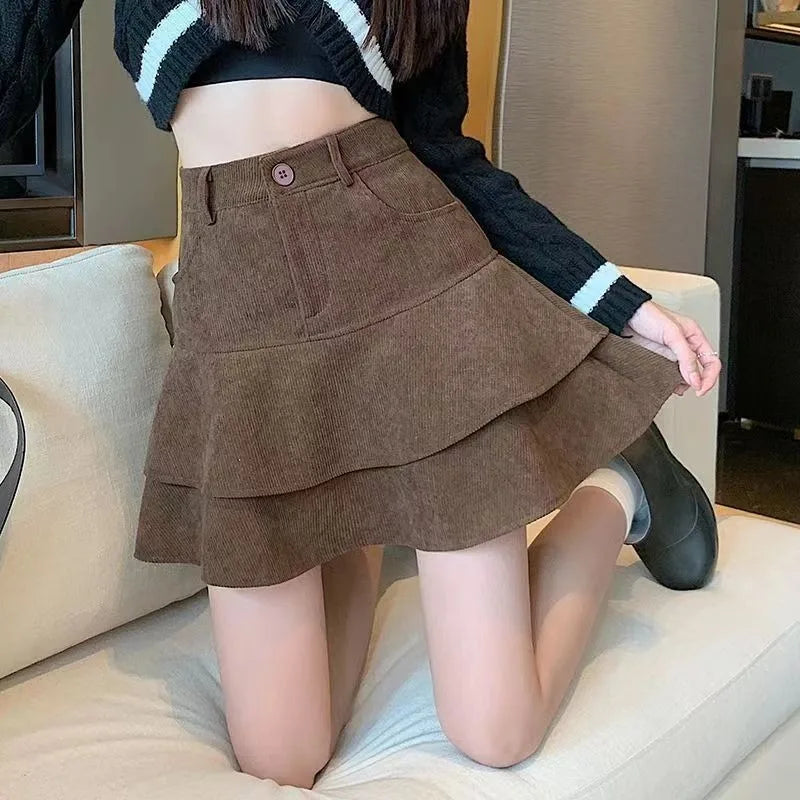 
                  
                    Youthful Vibes Corduroy A-line Skirt
                  
                